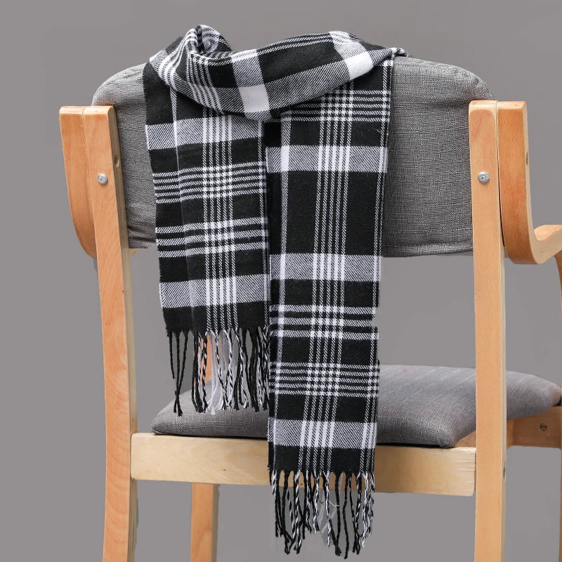 180*35cm Luxury Brand fashion classic lattice men soft scarf cashmere plaid scarves shawl UNISE wraps pashmina headband muffler