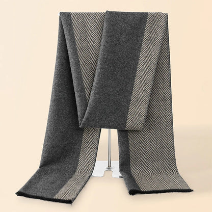 Men's Cotton Scarf Warm Neckerchief Patchwork Striped Scarves Soft Long Casual Male Bufanda Pashmina Shawl