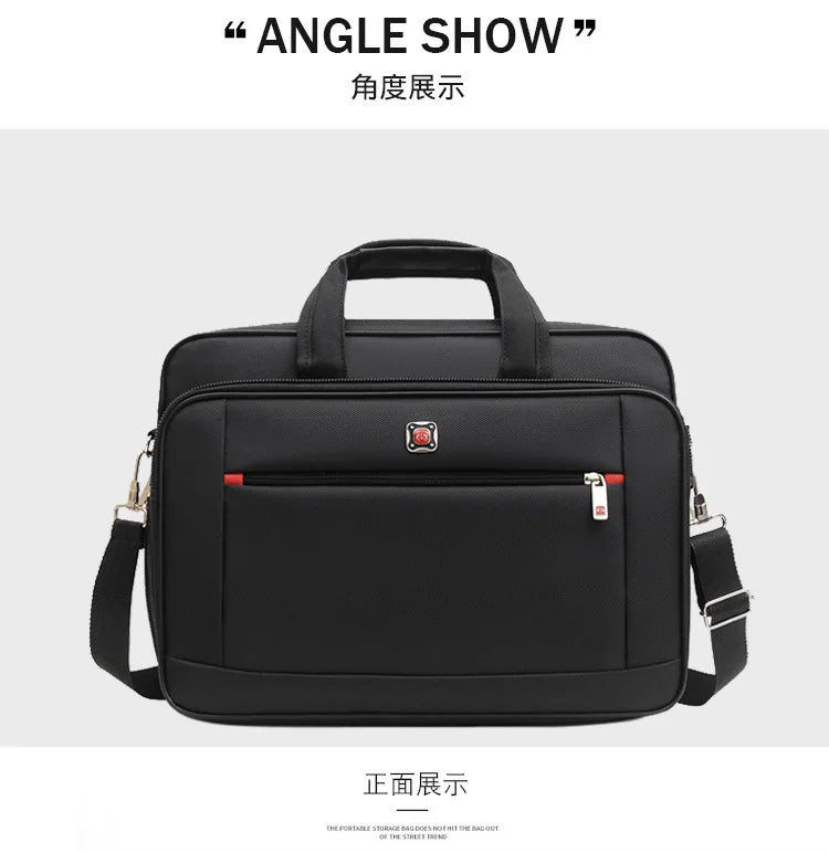 Simple Tote Men Business Briefcase Handbag For 15 Inch Laptop Bags Large Capacity Shoulder Bags Travel Notebook Messenger Bag