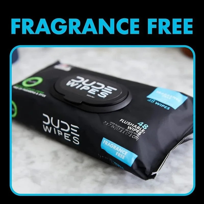 DUDE Wipes - Flushable Wipes - Unscented 8 Pack + Mint, 402 Ct.- XL Wipes with Aloe Vera  -Sewer Safe Better Than Toilet Paper