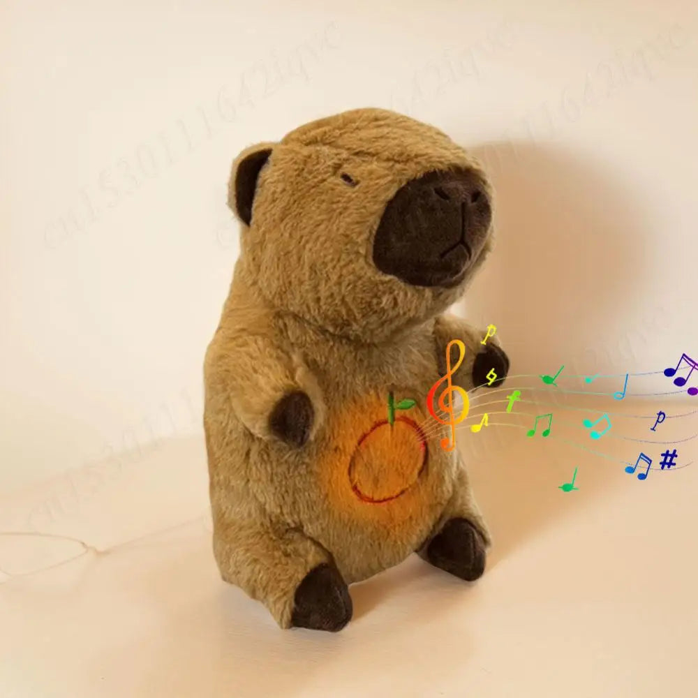 Baby Plush Doll Breathing Bear Baby Soothing Otter Toy Kids Music Sleep Playmate Sleeping Companion Sound Light Doll Toy Gifts