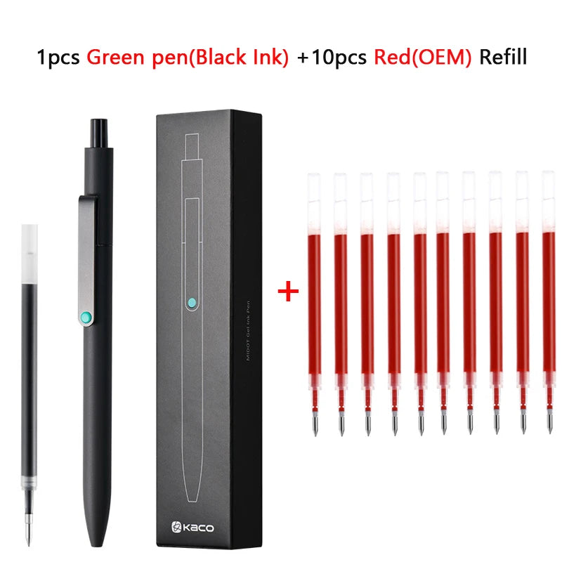 KACO 0.5mm MIDOT Gel Ink Pens, Quick-drying Press Smooth Writing Pen, High Volume for Taking Exams Grading Homework Doing Papers