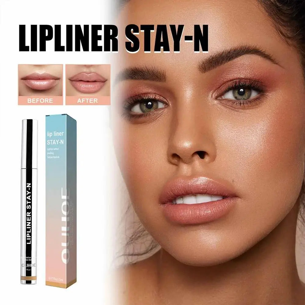 Peel Off Lip Liner Waterproof Long Lasting Liquid Lip Stick Non- Stick Lip Liner Moisturizing Tear Off Lipliner Stain Lip Care