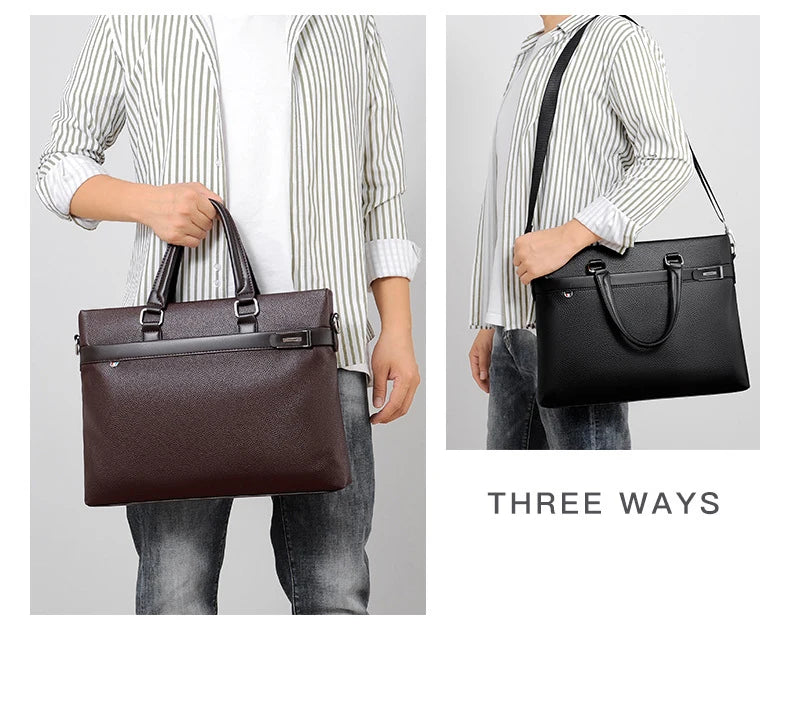 Brand High Quality Men's Casual briefcase Business Messenger Handbags Men Bags sac a main pour hommes Luxury Designer