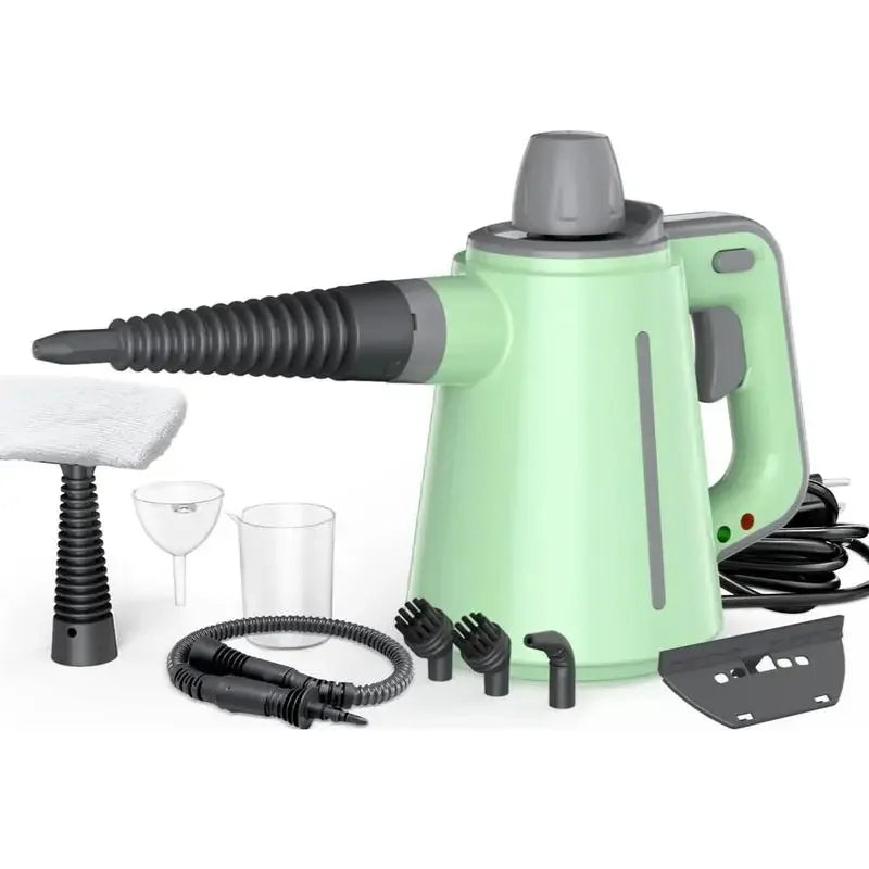 Pressurized Handheld Multi-Surface Natural Steam Cleaner with 12 pcs Accessories, Multi-Purpose Steamer