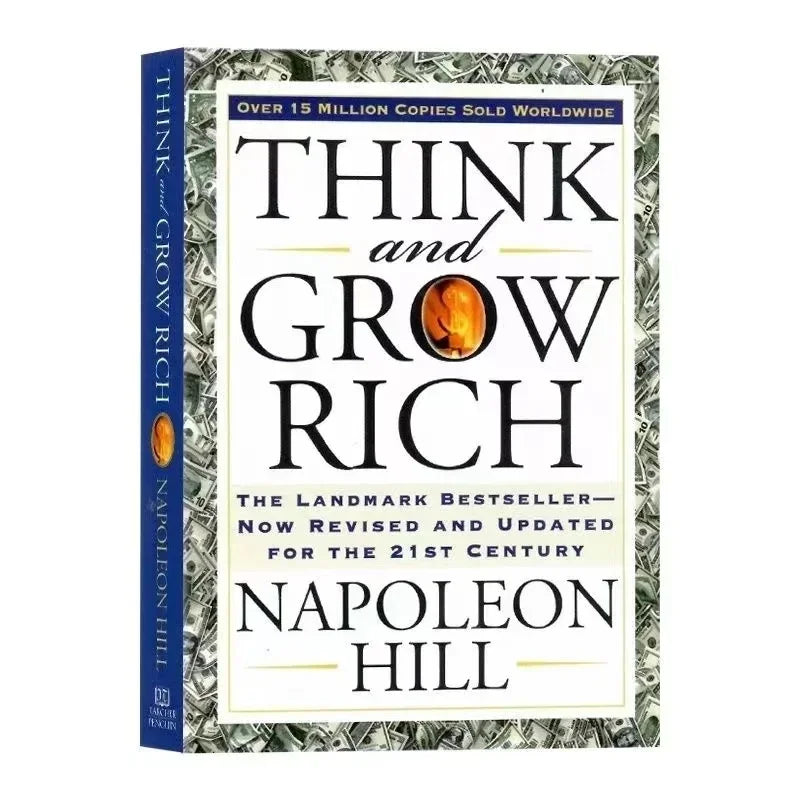 2 Books Set By Napoleon Hill Think And Grow Rich And The Law of Success Reading Books for Adult