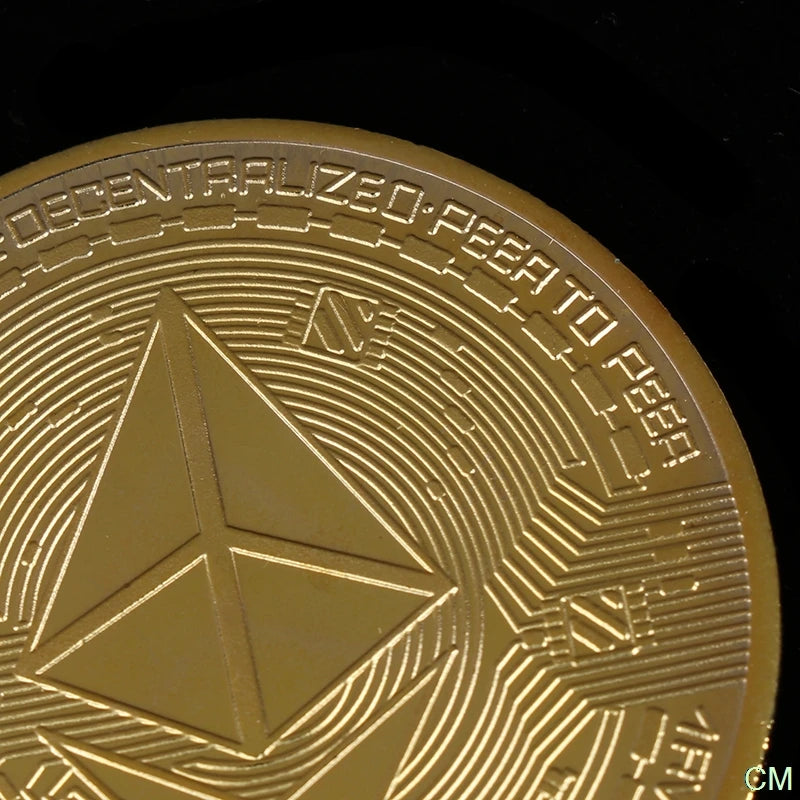 Creative Ethereum Coin Ethereum Art Collection Physical Commemorative Coin Collectibles