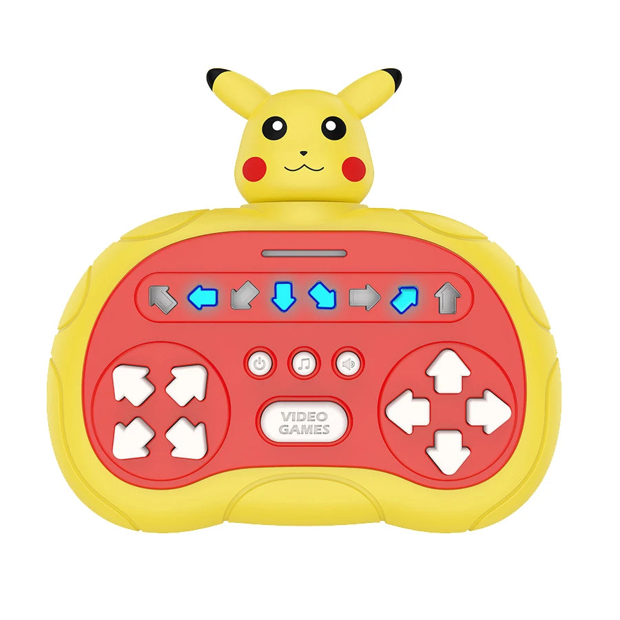 Quick Push Game Pop Up Fidget Bubble Electronic Pop it Pro Game Pikachu Stitch Spider Man  Light AntiStress Toys For Kids Gift