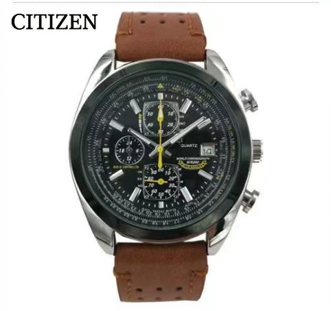 CITIZEN Men Watches Luxury Trend Quartz Calendar Waterproof Multi Function Fancy Round Watch Stainless Automatic Watch