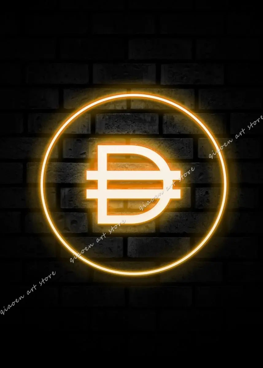 Bitcoin and Ethereum ETH BTC Neon Crypto Market Office Wall Art Pop Posters Prints Canvas Painting Room Home Decor