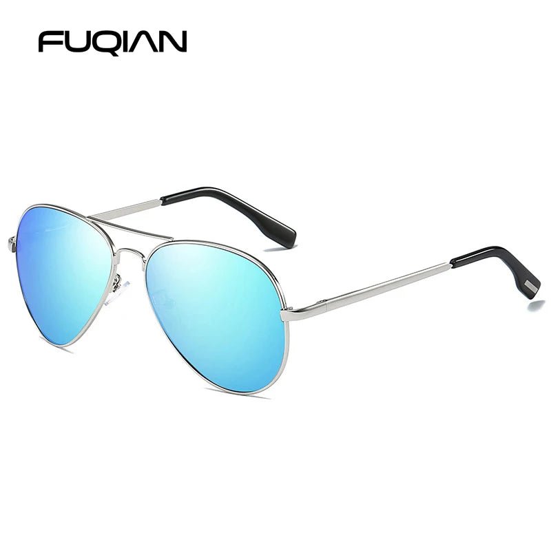 Classic Pilot Polarized Sunglasses Men Luxury Metal Black Aviation Sun Glasses Male Fashion Driving Vacation Shades UV400