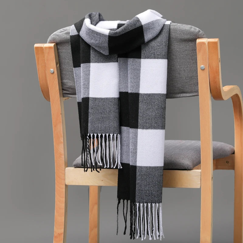 180*35cm Luxury Brand fashion classic lattice men soft scarf cashmere plaid scarves shawl UNISE wraps pashmina headband muffler