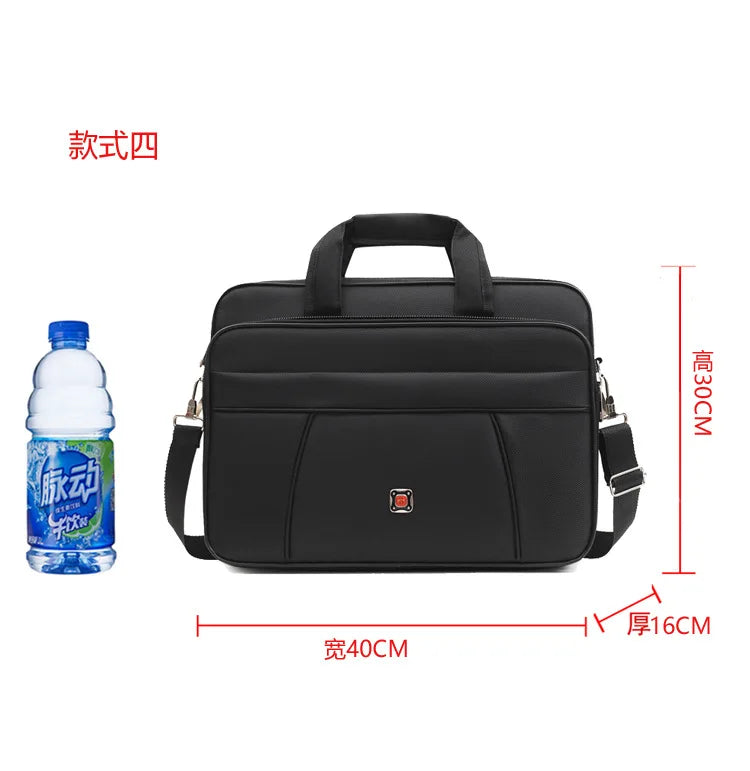 Simple Tote Men Business Briefcase Handbag For 15 Inch Laptop Bags Large Capacity Shoulder Bags Travel Notebook Messenger Bag