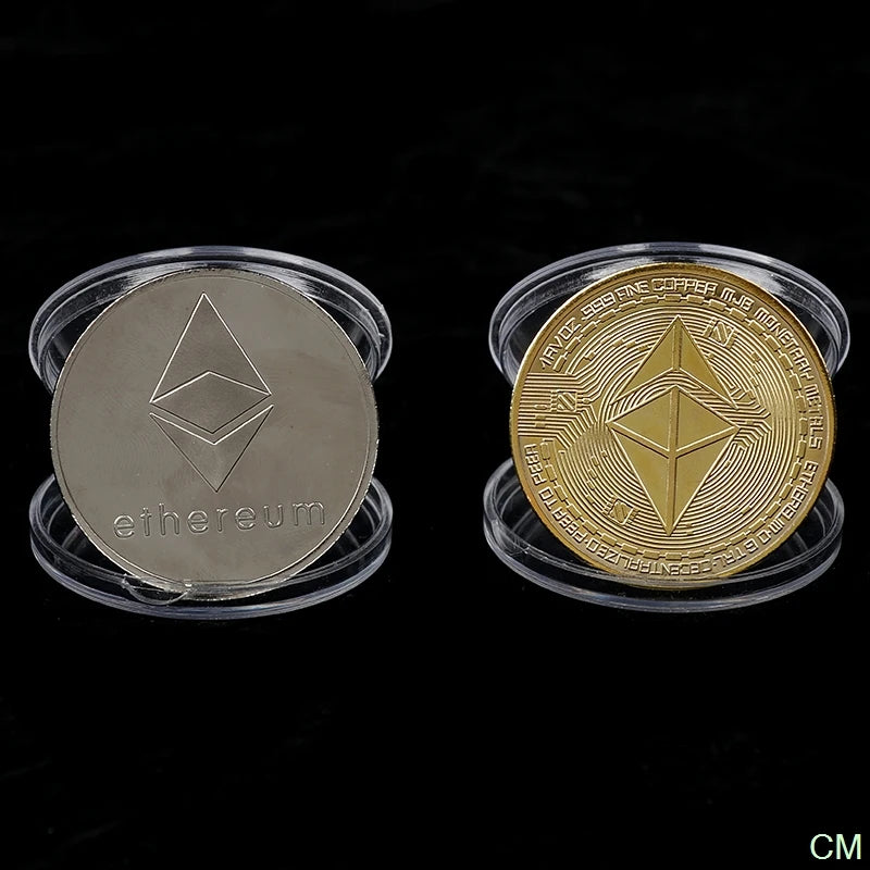 Creative Ethereum Coin Ethereum Art Collection Physical Commemorative Coin Collectibles