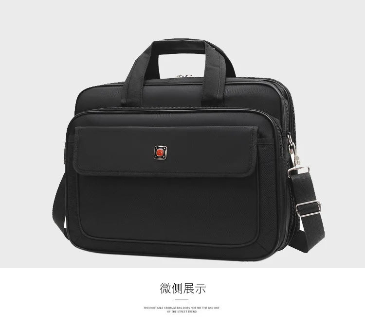 Simple Tote Men Business Briefcase Handbag For 15 Inch Laptop Bags Large Capacity Shoulder Bags Travel Notebook Messenger Bag