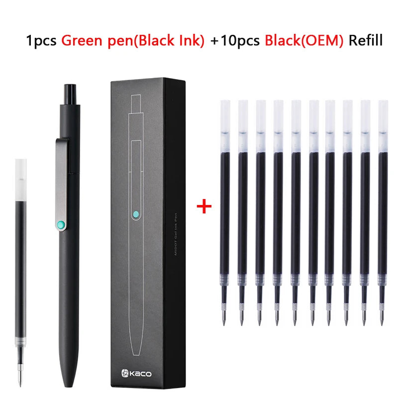 KACO 0.5mm MIDOT Gel Ink Pens, Quick-drying Press Smooth Writing Pen, High Volume for Taking Exams Grading Homework Doing Papers