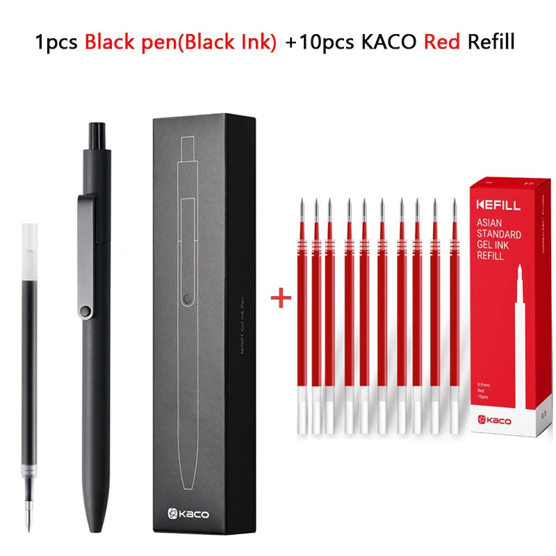 KACO 0.5mm MIDOT Gel Ink Pens, Quick-drying Press Smooth Writing Pen, High Volume for Taking Exams Grading Homework Doing Papers