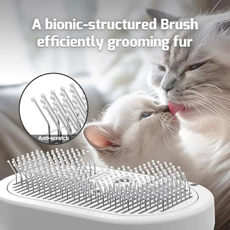 New Pet Spray Brush Hair Removal Comb Dog Cat Brush & Steam Self Cleaning Dog Steam Brush Hair Removal Comb Brushing Comb