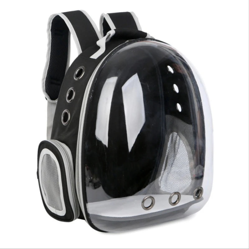 Premium Transparent Breathable SpaceCapsule Pet Backpack Lightweight Portable Carrier Bag for Cats Dogs Travel Outdoor Transport