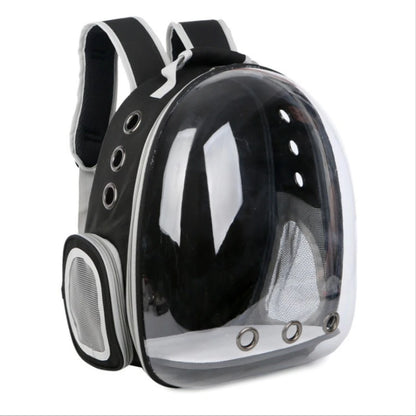 Premium Transparent Breathable SpaceCapsule Pet Backpack Lightweight Portable Carrier Bag for Cats Dogs Travel Outdoor Transport