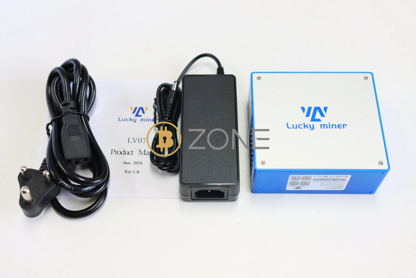 Bitcoin Sha256 Miner Lucky Miner LV07 Hashrate 1th/s In Stock Newest BTC Solo Lottery Crypto BTC Miner With Power Supply