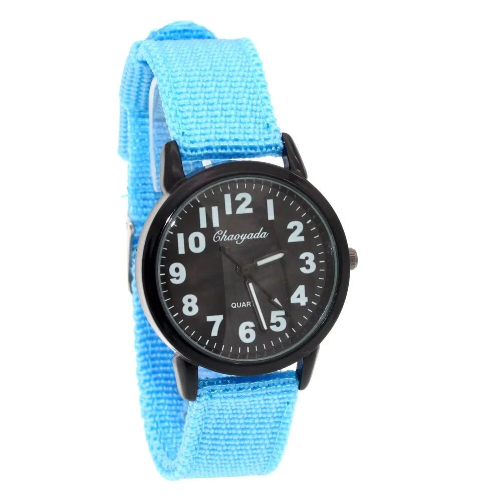 Children Kids Watch Military Fabric Nylon Band Student Boy Girls Watches Quartz Analog Army Men Women Quartz Wrist Watches