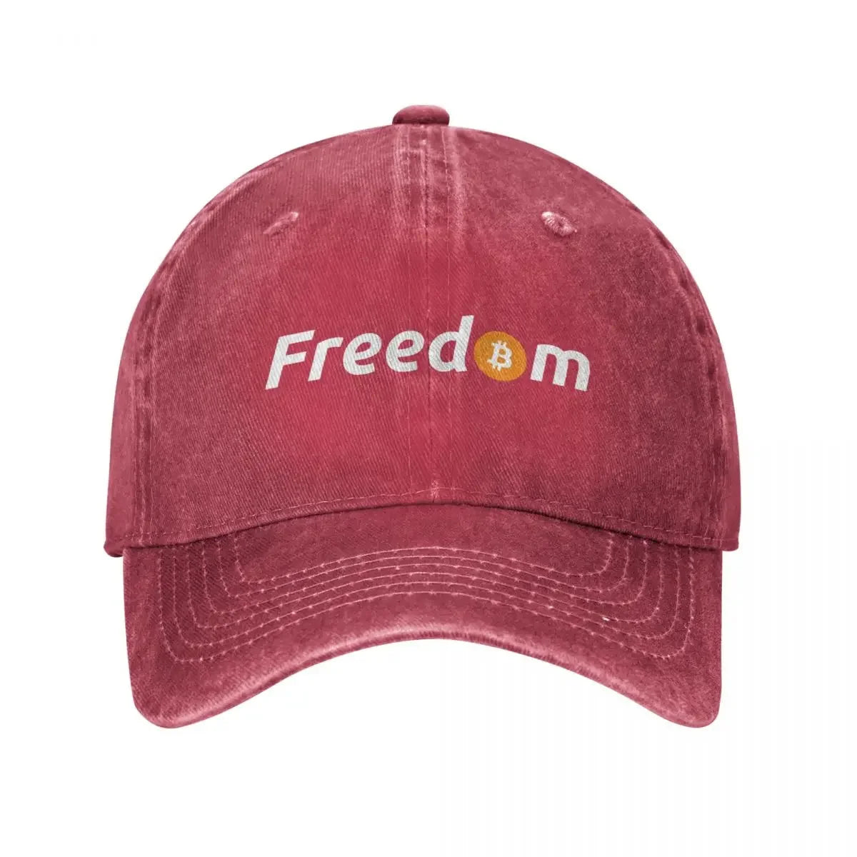 Bitcoin Freedom Denim Baseball Cap Adjustable Hats Women Men Crypto Btc Blockchain Cap Spring Autumn Classic Casquette Gorras