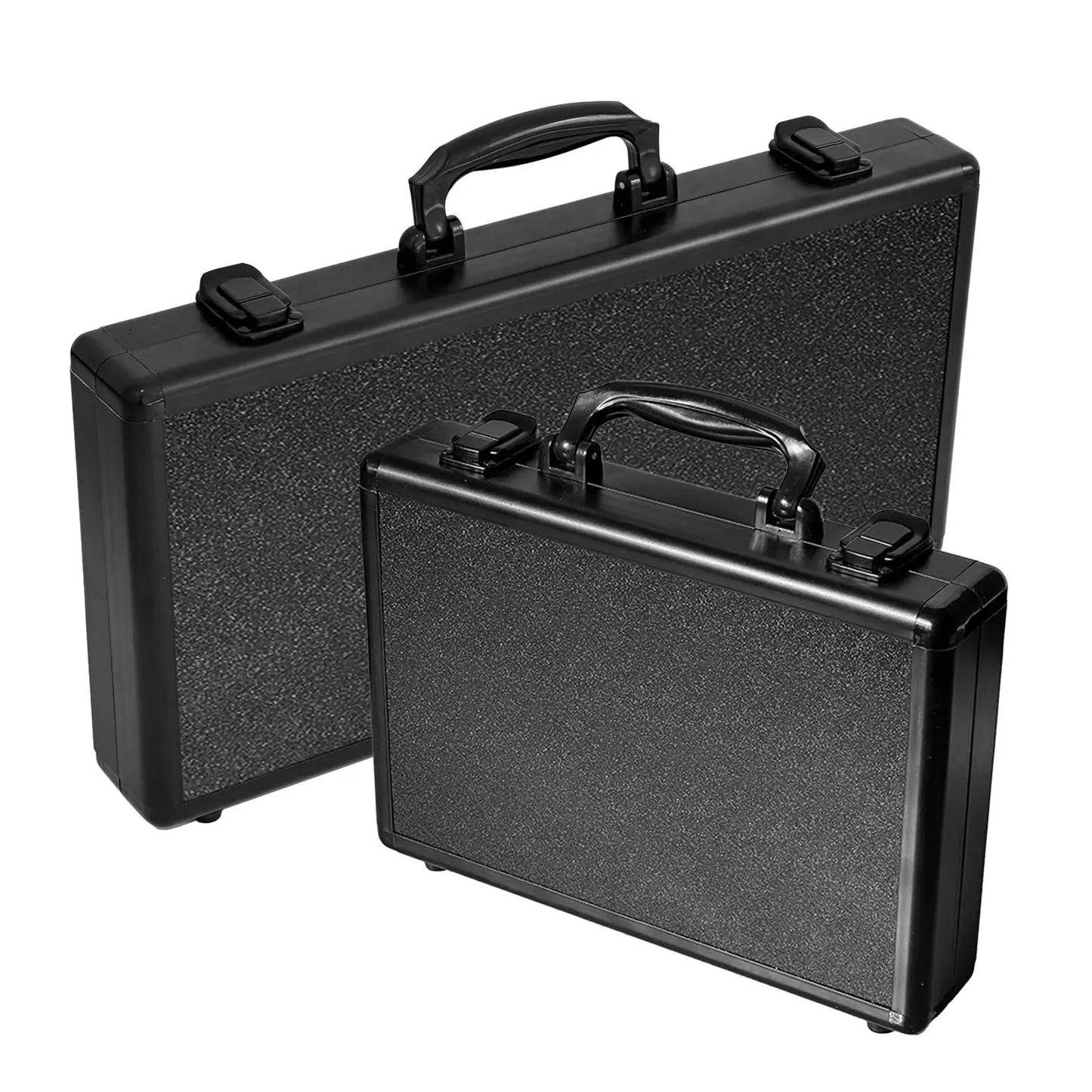 Aluminum Carrying Case Storage Carry Case for Valuables Cosmetics Tools Display bin with handle EVA lining Briefcase Tool