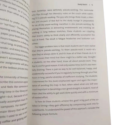 How to Become a Straight - A Student by Cal Newport Self-improvement Classic Learning Guide Genuine English Books bynbyinto Ning
