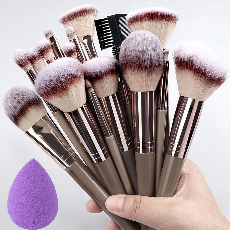 Professional 3-20Pcs Makeup Brush Set Super soft detail Blush highlighter Foundation Concealer Eyeshadow Brush Women Beauty Tool