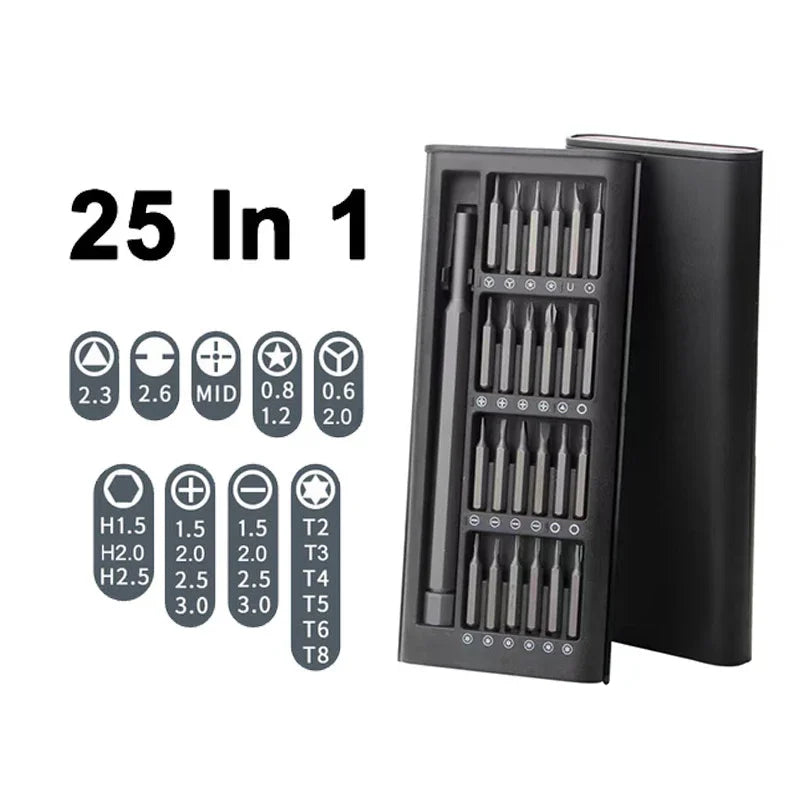 Magnetic Precision Screwdriver Set 63 In 1 With 62 Piece Mini Pocket Screwdriver Set  Small Repair Set For Mobile Phone/PC/Came