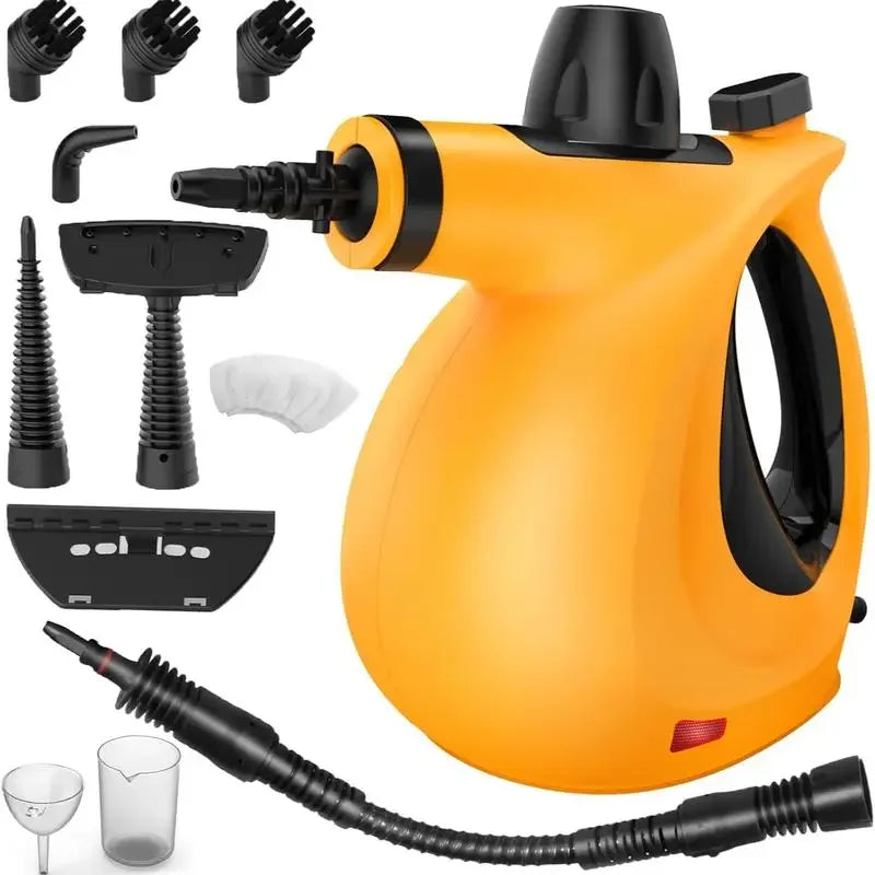 Pressurized Handheld Multi-Surface Natural Steam Cleaner with 12 pcs Accessories, Multi-Purpose Steamer