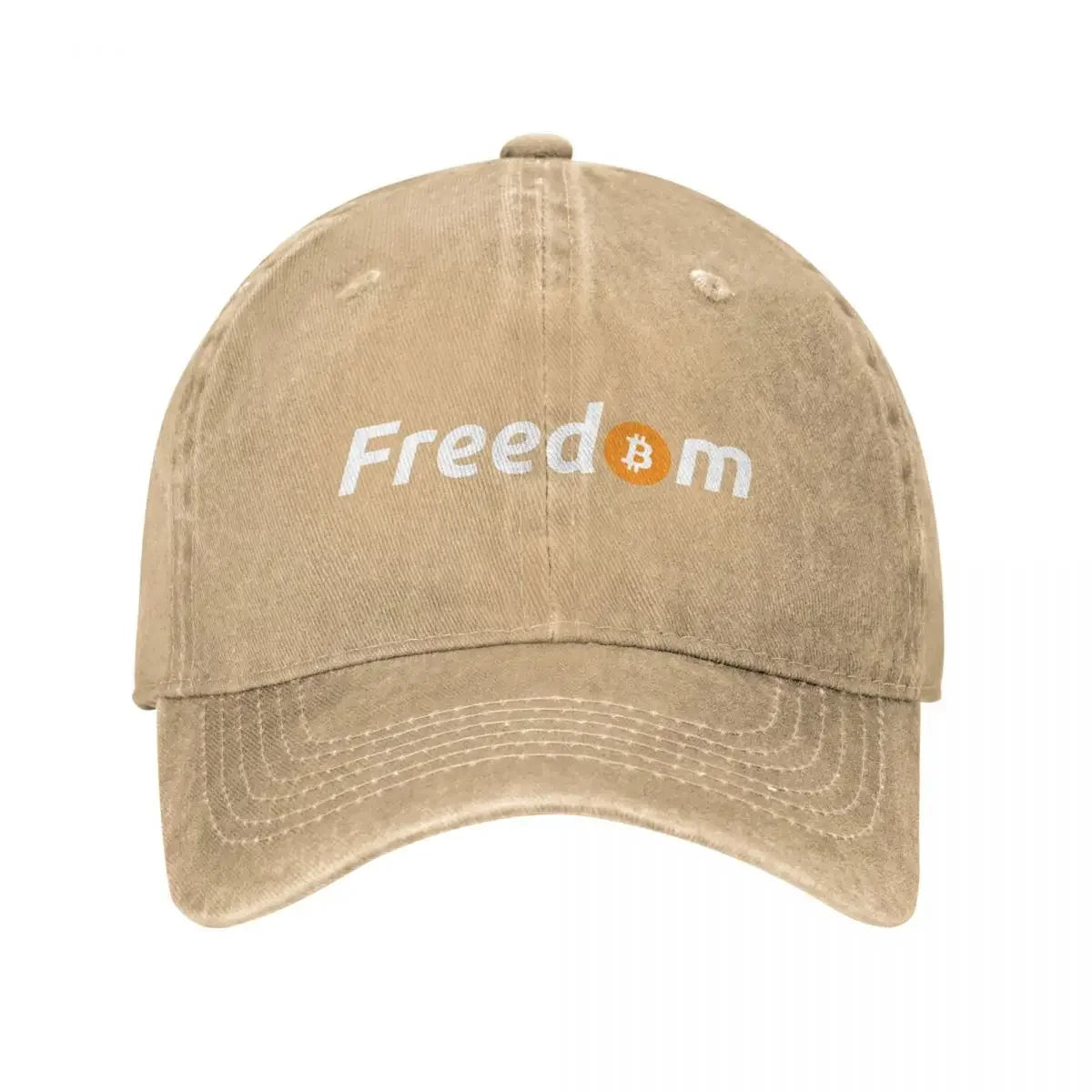 Bitcoin Freedom Denim Baseball Cap Adjustable Hats Women Men Crypto Btc Blockchain Cap Spring Autumn Classic Casquette Gorras