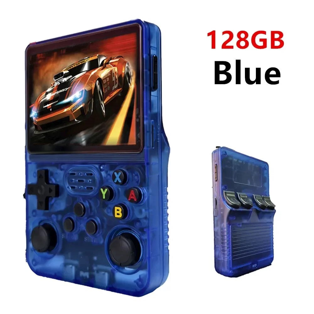 Open Source R36S Retro Handheld Video Game Console Linux System 3.5 Inch IPS Screen Portable Pocket Video Player 128GB Games