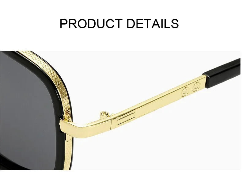 Classic Brand Designer Flat Top Mirror Sun Glasses Square Gold Male Female Superstar Oversized Men Sunglasses Women Glasses