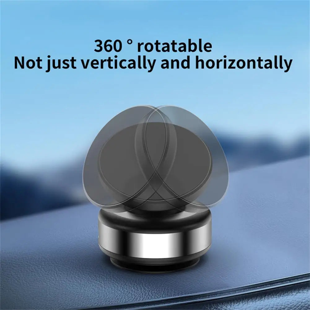 Car Magnetic Vacuum Adsorption Bracket 360 Degree Rotating Aluminum Alloy Mobile Phone Holder For 4.7-inch Or Above Smartphones